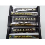 Graham Farish - 3 x boxed N gauge Pullman passenger carriages,