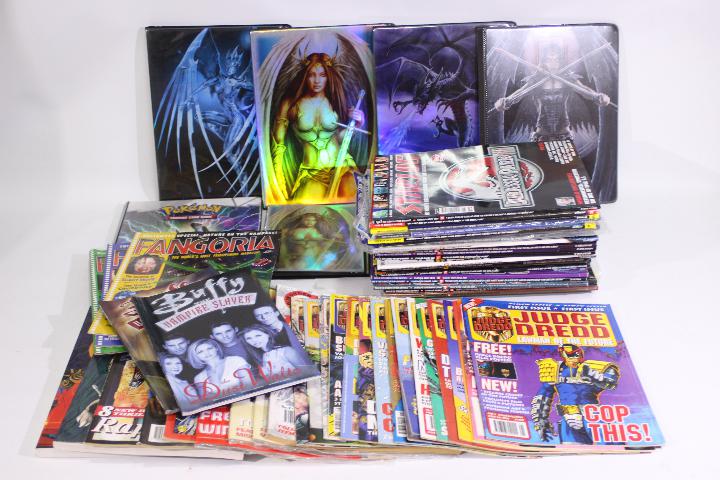 Fleetway - Judge Dredd - Fangoria - Starlog - A quantity of comics and sci-fi magazines including