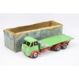 Shackleton - A Shackleton Foden FG flatbed lorry in green with grey chassis and red wheel arches.