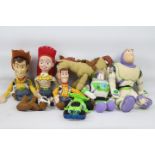 Mattel - Disney - Toy Story - 7 x soft toy figures from Toy Story including the large 50 cm Woody