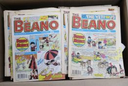 The Beano comics. An excess of 150 The Beano comics from 1993 to 1994 to include No.2633, No.