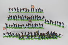 Britains Deetail - A regiment of approximately 87 Britains Deetail (made in England) ACW Union