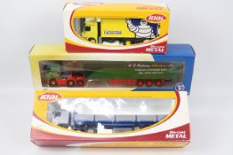 Joal - Cararama - 3 x truck models in 1:50 scale, a Volvo FH Curtainsider in R.F.