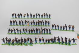 Britains Deetail - A brigade of approximately 86 Britains Deetail (made in England) ACW Union