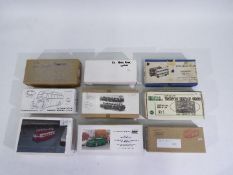 Regent Models - Wakeymodels - Sutherland Models - 9 x boxed white metal and resin bus kits in 1:76