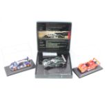 Minichamps - 3 x models in 1:43 scale, McLaren F1 in Gulf livery,