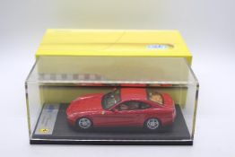 BBR Models - A hand built resin 1:43 scale 2005 Ferrari 612 Scaglietti in traditional red .