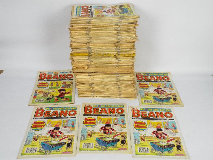 The Beano - Comics. An excess of 150 The Beano, paperback comics from 1990 to include: No.2481, No.