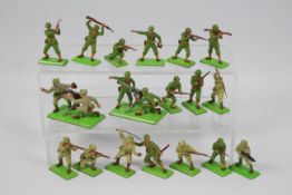 Britains Deetail - A collection of unboxed Britains Deetail American Infantry and Japanese infantry