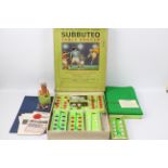 Subbuteo - A boxed Subbuteo Continental Club Edition set with a boxed Manchester City team and a