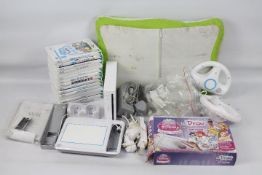 Wii - A large collection of items including Wii consoles, Fit Board, 2 Game Tablets,