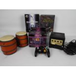 Nintendo - 4Gamers - Gamecube - A Nintendo Gamecube with power lead and controller,