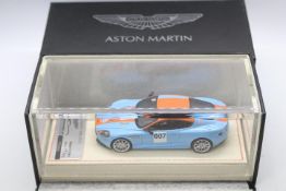 Tecnomodel - A limited edition 2010 Aston Martin DBS in 1:43 scale in Gulf Racing livery with the