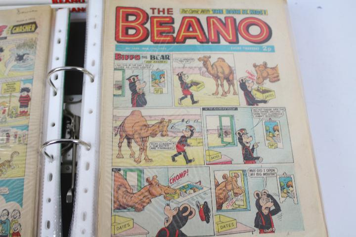 The Beano comics and annuals. An excess of 80 1970's comics in plastic wallets. - Image 3 of 3