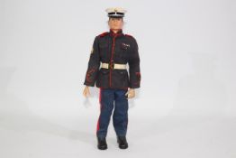 GI Joe, Hasbro - An unboxed vintage Hasbro GI Joe action figure in US Marine 'Dress Parade' outfit.