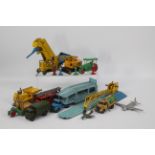 Dinky - A collection of 12 x vehicles including Bedford Pullmore Car Transporter with loading ram #