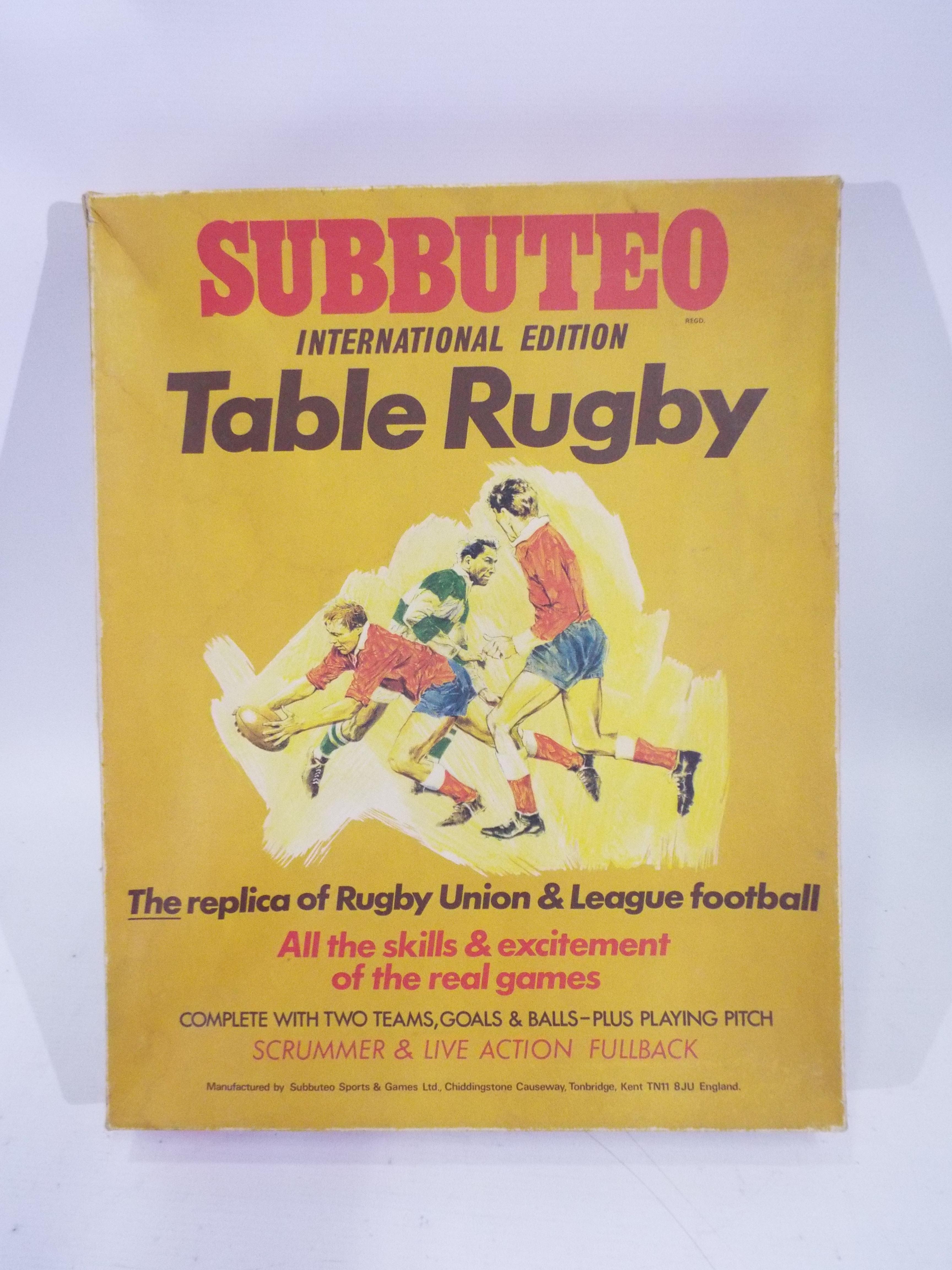 Subbuteo - A boxed Subbuteo International Edition Table Rugby.