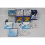 Gemini Jets - Dragon Wings - A collection of 7 boxed diecast 1:400 scale model aircraft in various