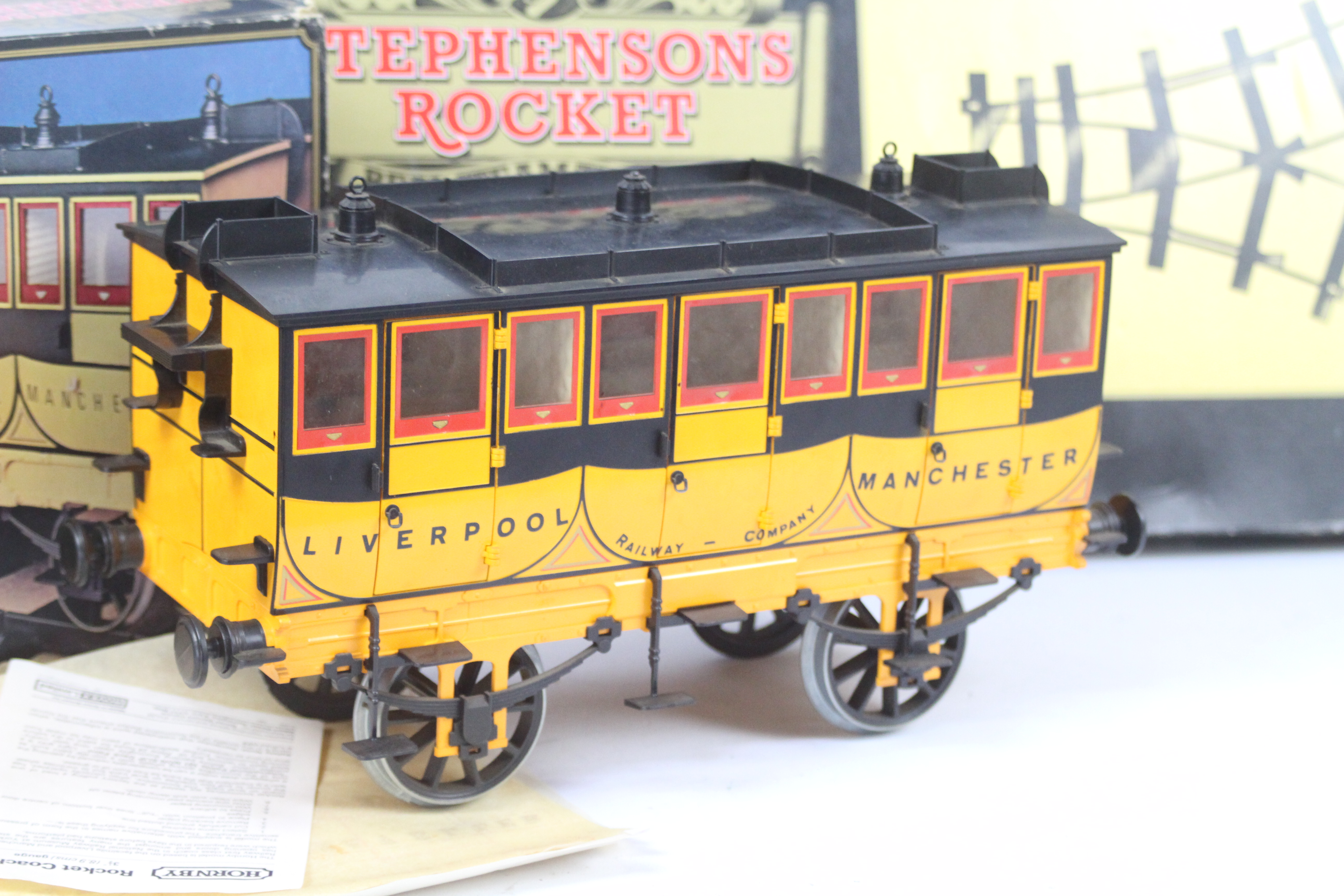 Hornby - A boxed Stephensons Rocket Coach # G104 and a boxed pair of Y Points # G103. - Image 2 of 3