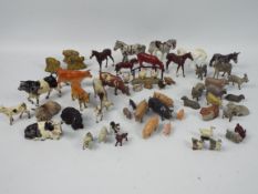 Britains - Timpo - Johillco - A collection of 50 plus vintage metal farm yard animals including