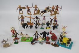 Britains - Swoppets - A collection of plastic figures including Britains Worzel Gummidge and Aunt