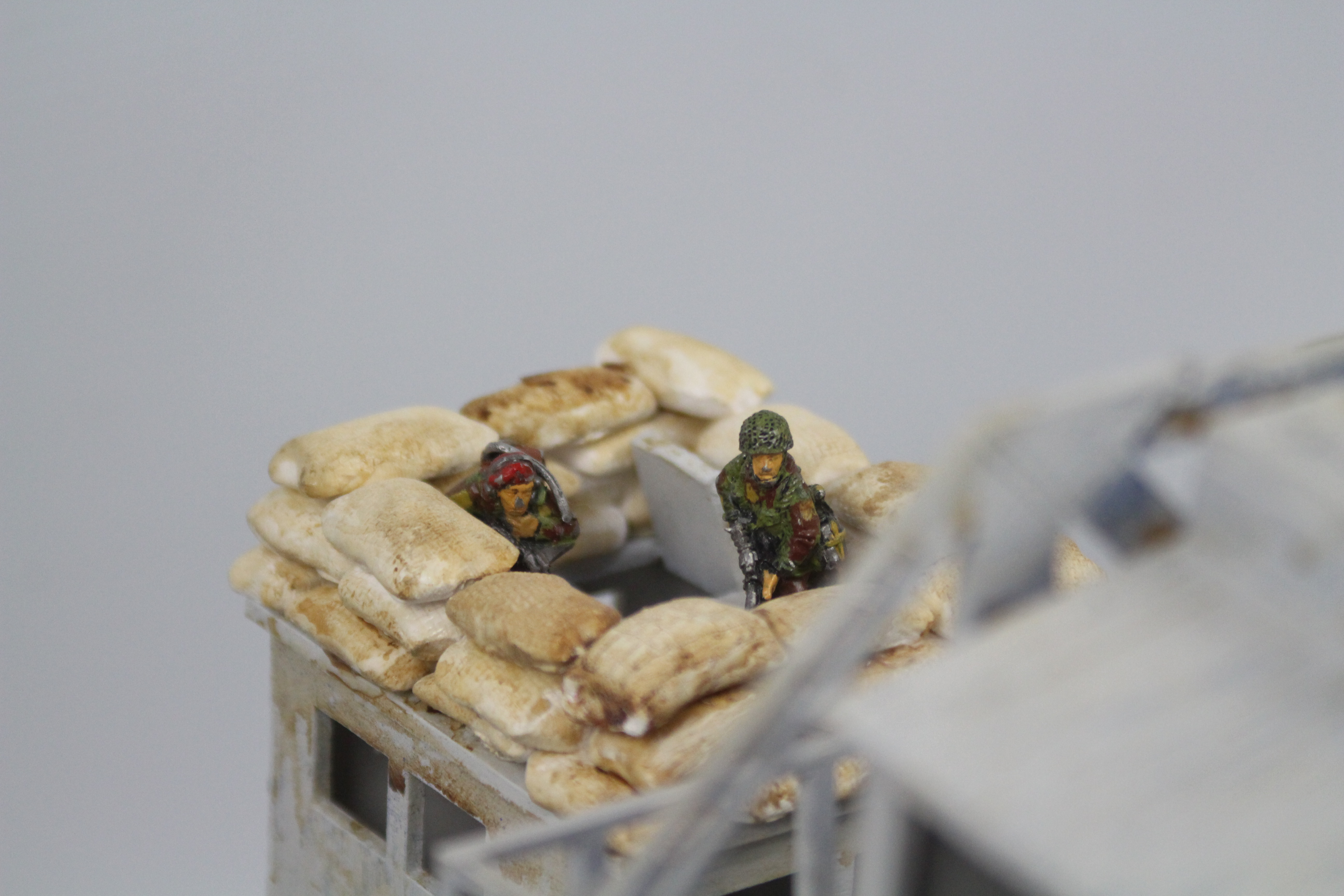 War Diorama - A war diorama set on a German river with a draw bridge. - Image 7 of 10