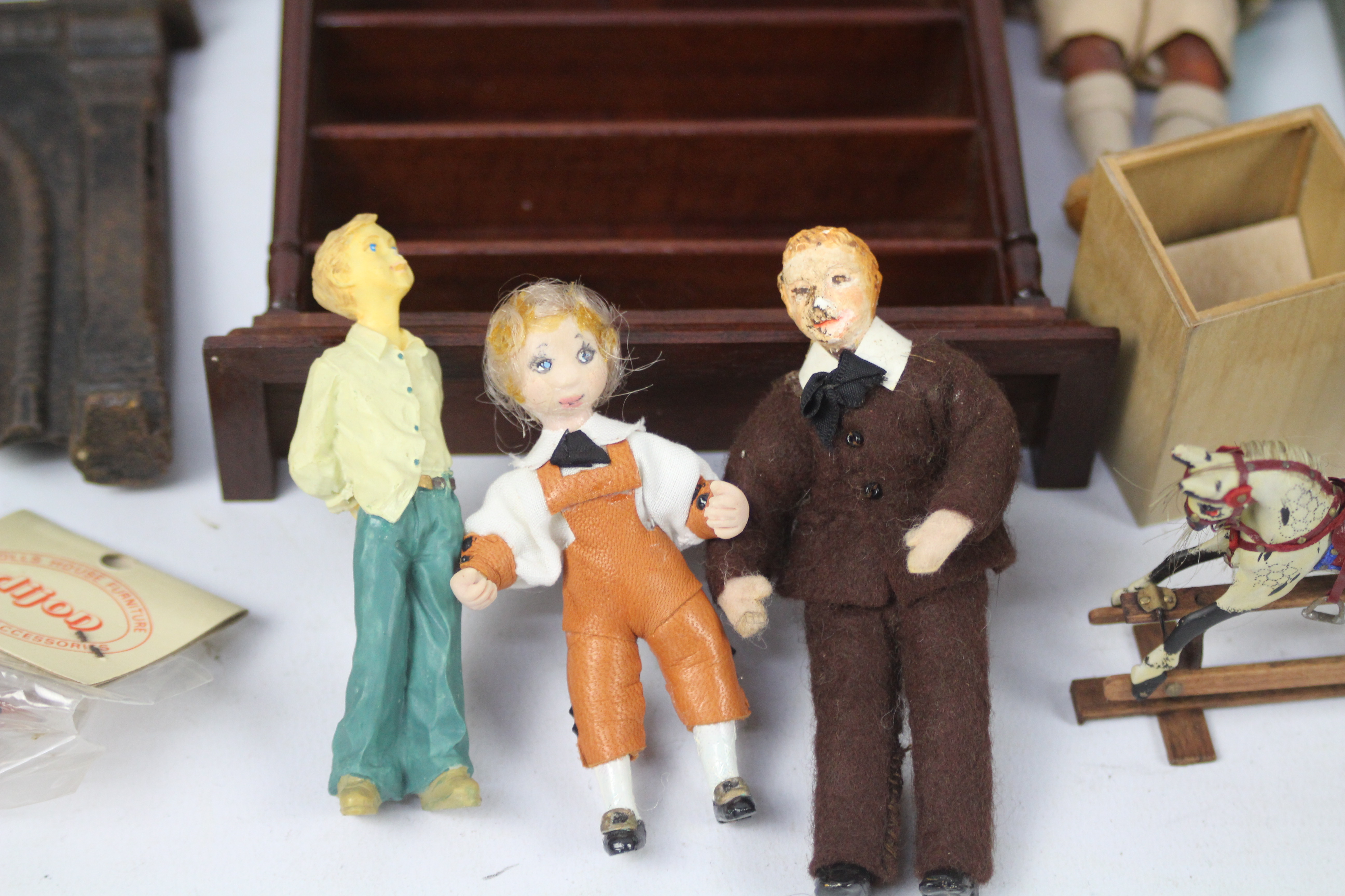 Torbay - Dijon - In excess of 20 miniature dolls house furniture to include: Pottery, Dolls, - Image 2 of 7