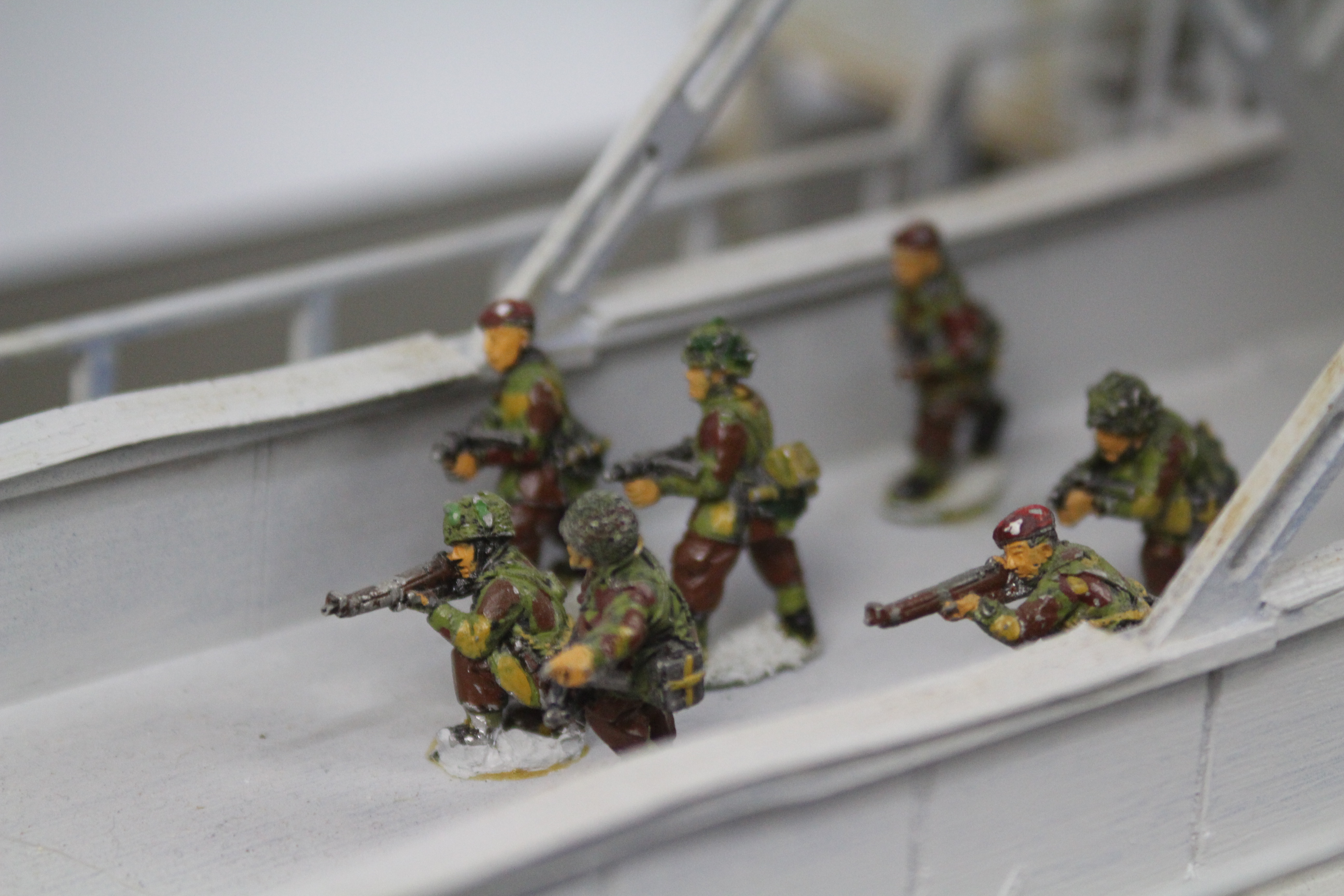 War Diorama - A war diorama set on a German river with a draw bridge. - Image 4 of 10