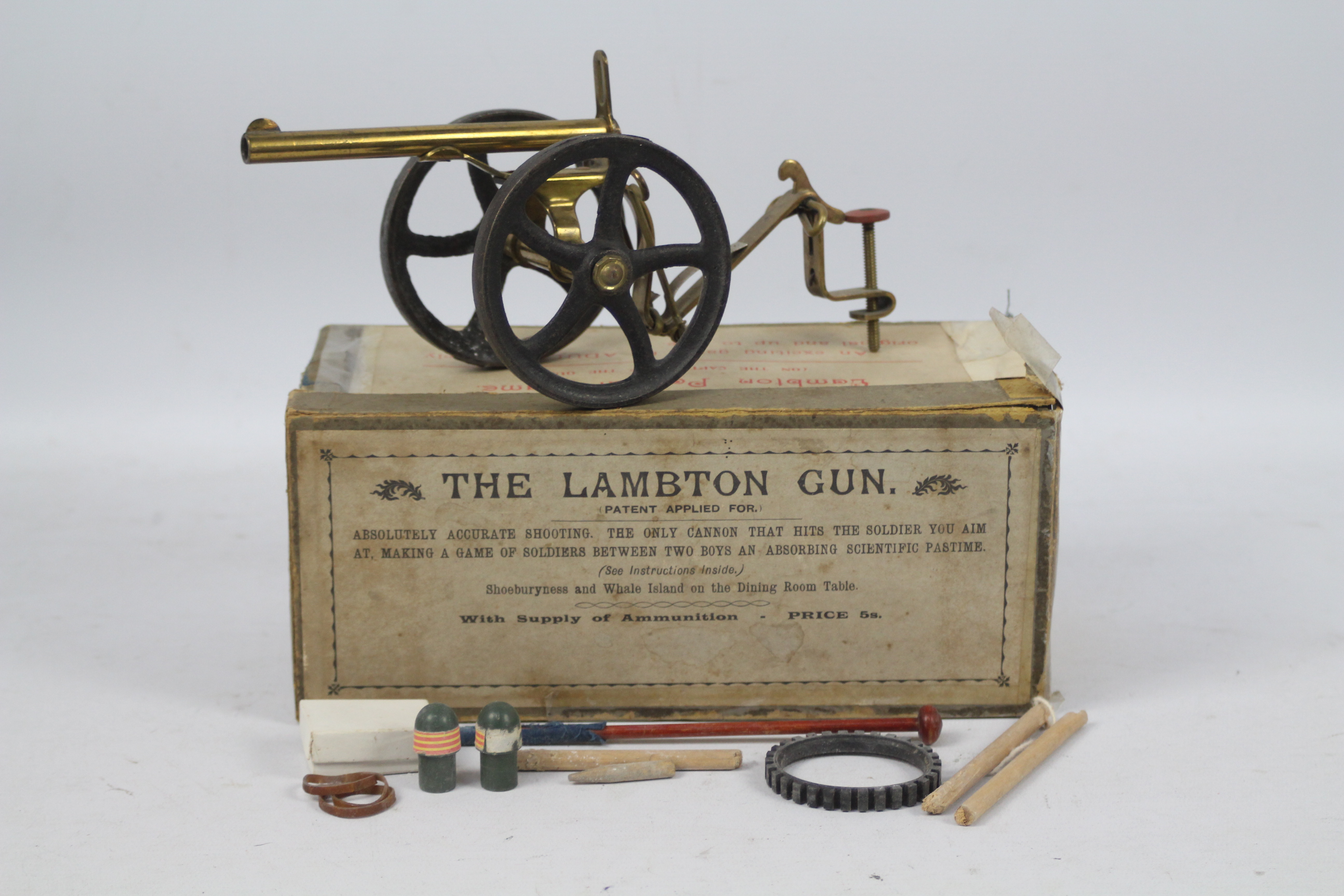 Lambton Parlour Game - a model Lambton Cannon / Gun with original box,