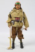 Palitoy, Action Man - A Palitoy blonde flock haired Action Man figure in Mountaineer outfit.