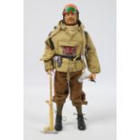 Palitoy, Action Man - A Palitoy blonde flock haired Action Man figure in Mountaineer outfit.