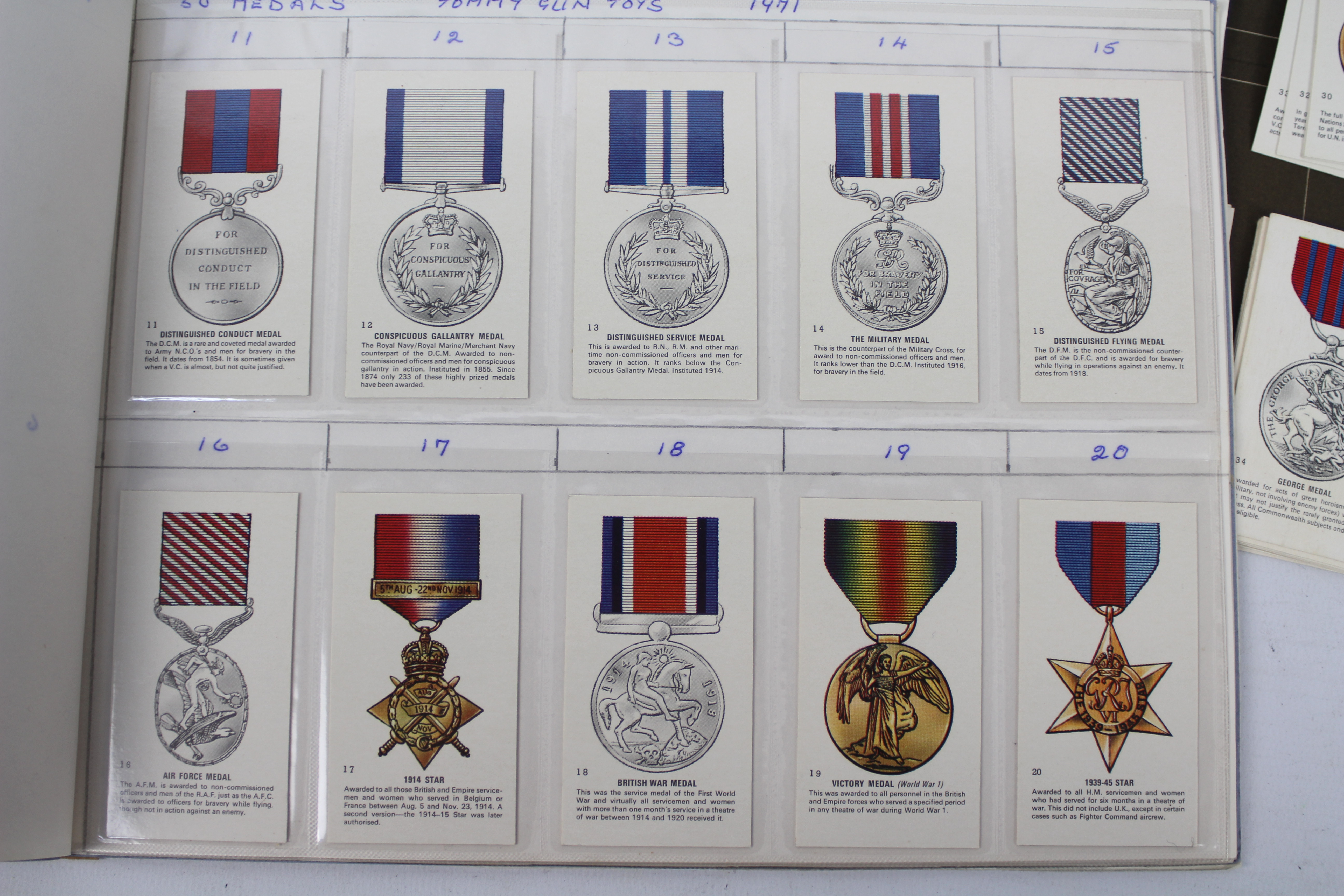 Tommy Gunn, Pedigree - Two Tommy Gun Medal Collection Cards, - Image 3 of 8