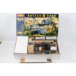 Hornby - A boxed OO gauge Battle Zone train set # T1501 including Class 08 loco and two wagons with