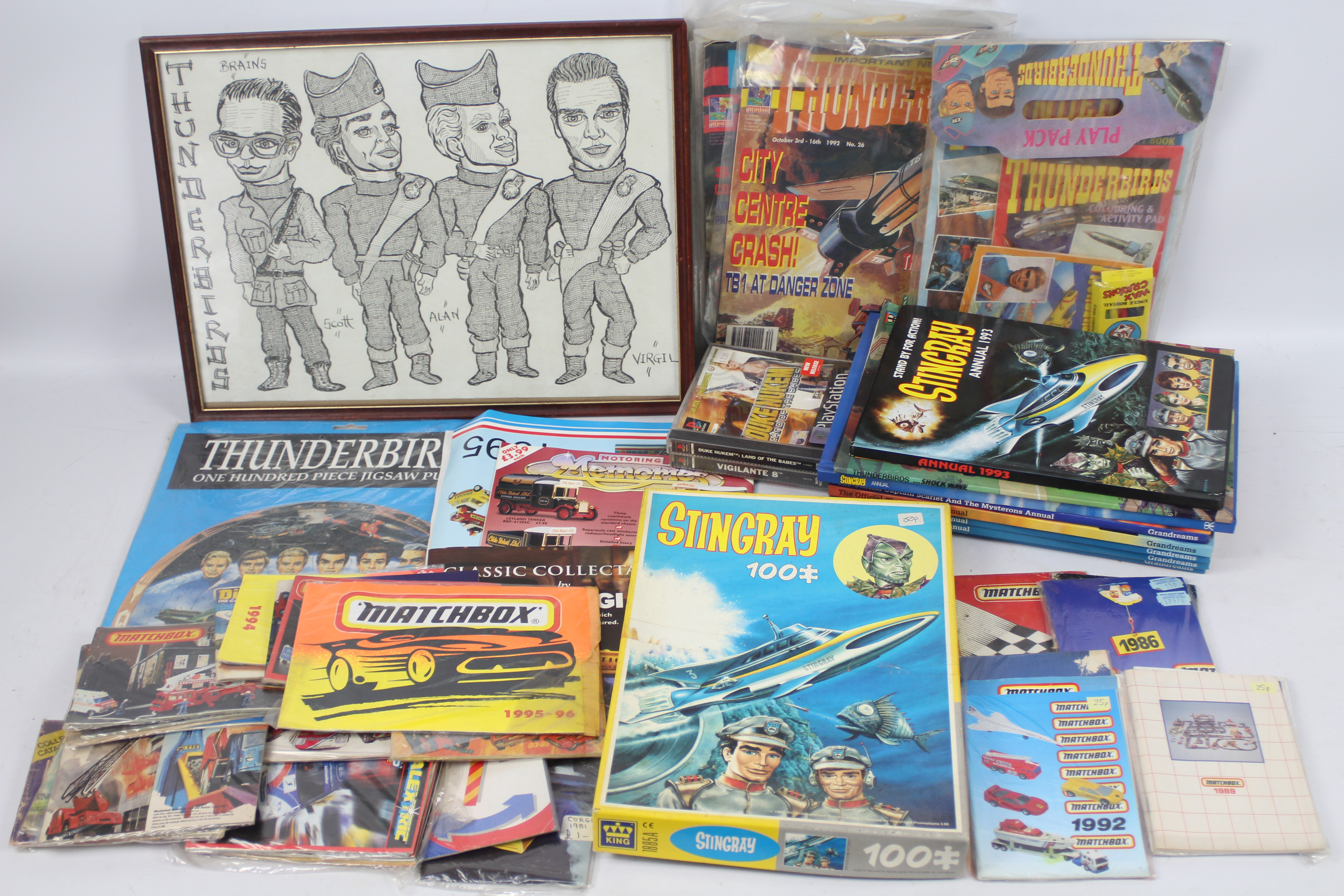 Thunderbirds - Stingray - Matchbox. A collection of Thunderbirds Annuals, comics and art.