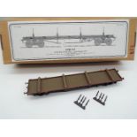 An O gauge 30-ton Bogie Bolster BCV by Skytrex,