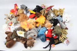 TY Beanie Babies. A selection of 30 Beanie Babies to include: Gobbles & Magic and similar.