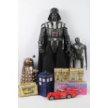 Star Wars - Dr. Who - Dad's Army. Darth Vader 31" tall with cloak and saber. Dr.