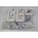 Gemini Jets - Aviation 400 - A collection of 10 1:400 die cast model planes with original boxes.