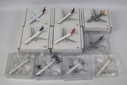 Gemini Jets - Aviation 400 - A collection of 10 1:400 die cast model planes with original boxes.