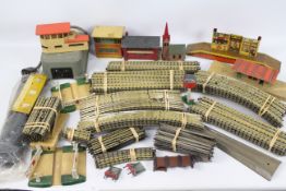 Hornby - Dublo - A collection of OO gauge items including a large quantity of 3 rail track,