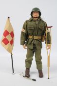Palitoy, Action Man - A Palitoy brown painted hard head Action Man in Medic outfit.