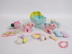 My Little Pony, Hasbro - G1 Baby twins Sticky and Sniffles/Tuggles and Toggles (UK),