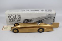 Schylling Collector Series - A large pressed aluminium model of the 1929 Golden Arrow Land Speed