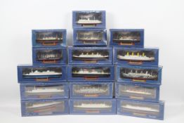 Atlas Collections - 16 Model Ships, sealed and boxed as new to feature: RMS Celtic #7572009.