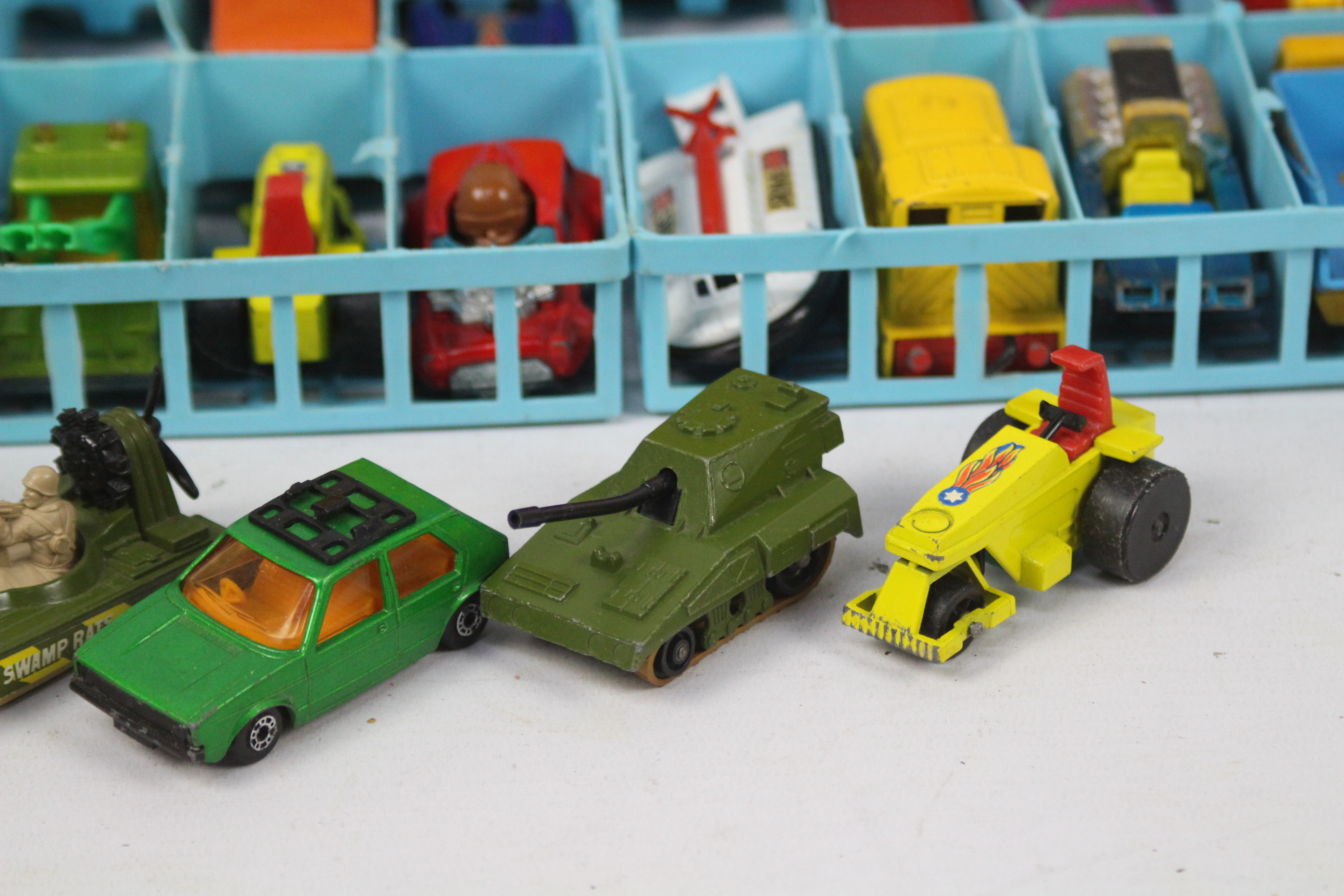 Matchbox - Superfast - A 1970s Carry Case complete with 4 x inner trays and 48 x vehicles. - Image 3 of 5