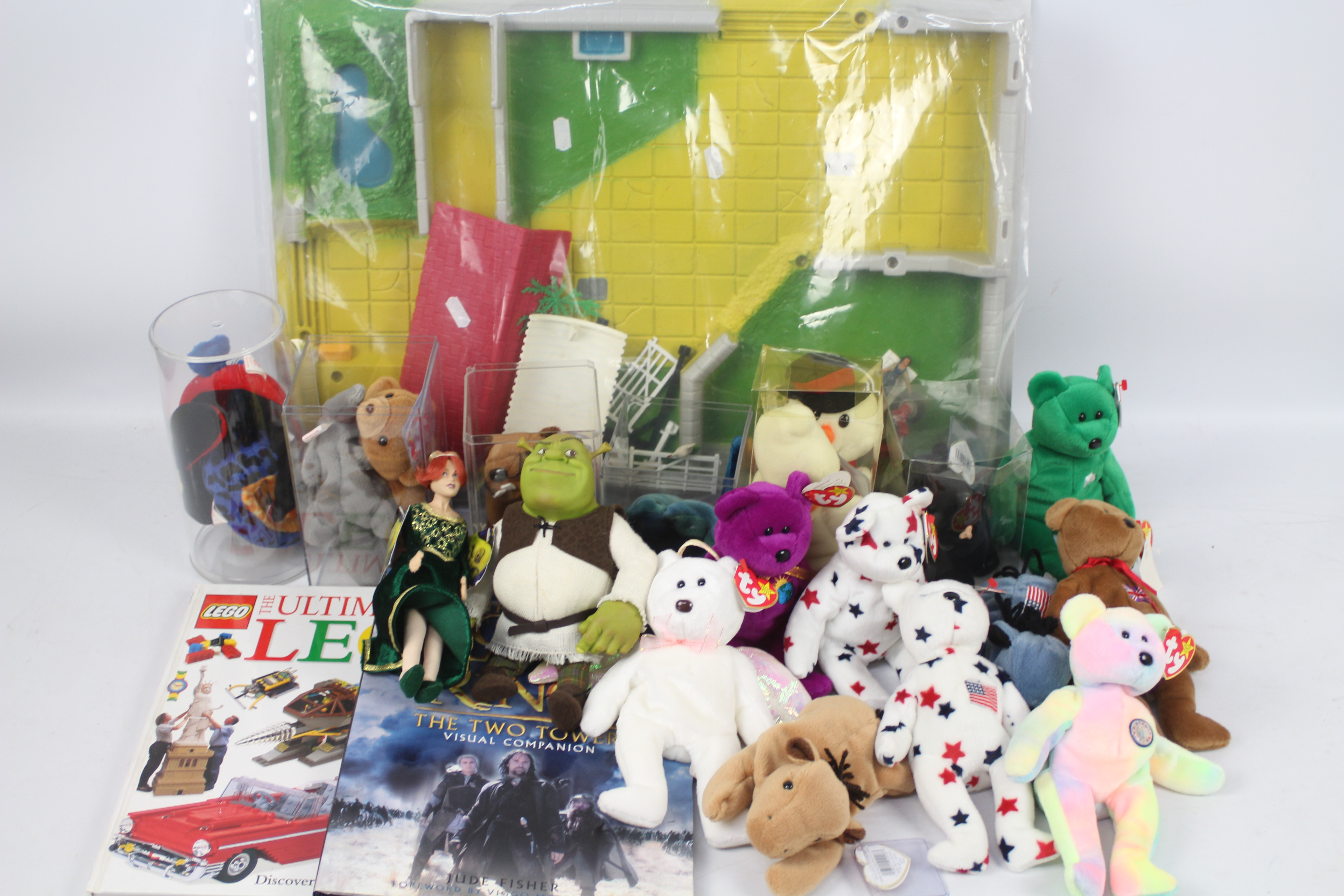 TY Beanie Babies - Shrek - Lego - A selection of approx 17 Beanie Babies to include: Lefty & Glory.