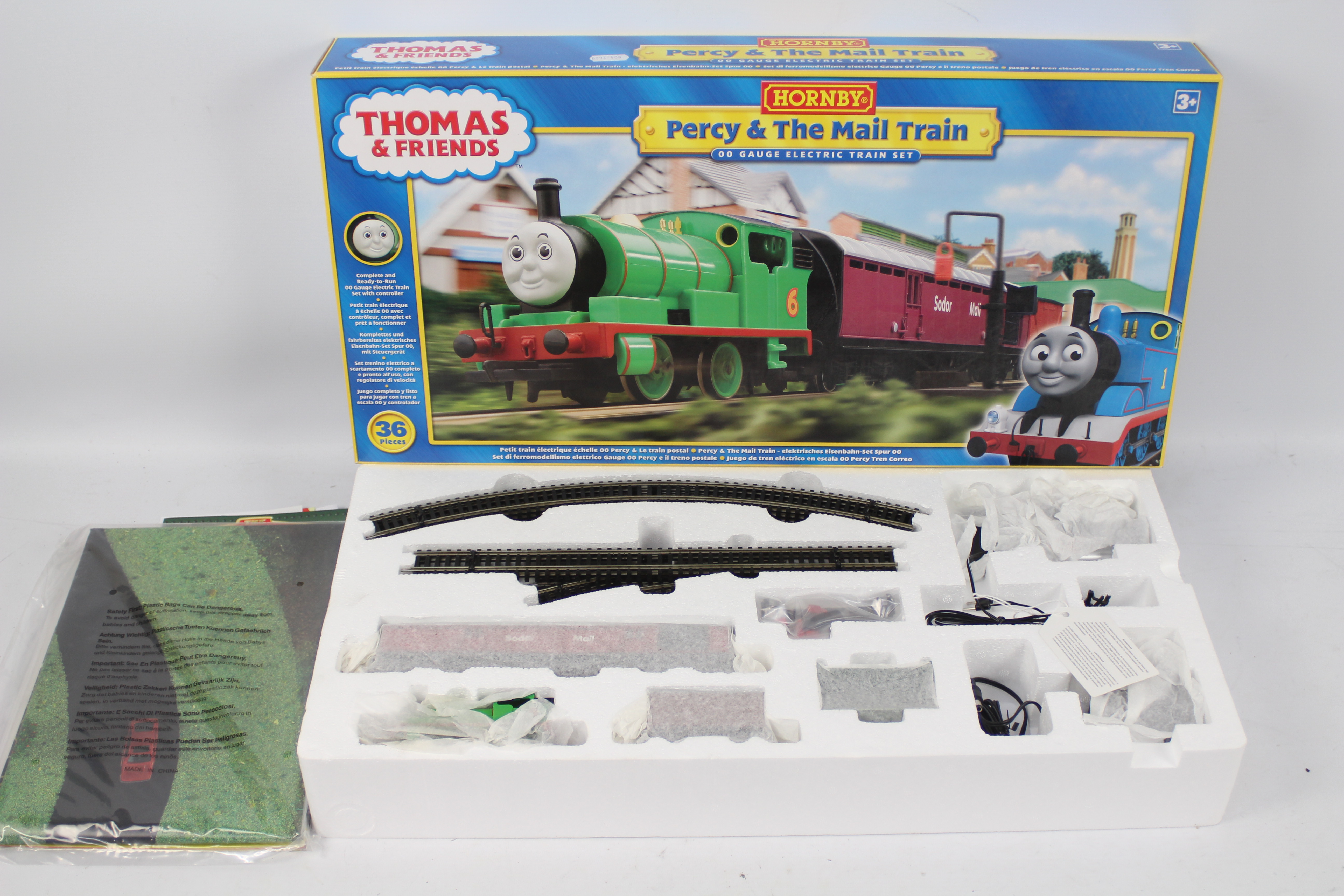 Hornby - Thomas The Tank - A boxed OO gauge Percy & The Mail Train set # R9682.