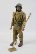 GI Joe, Hasbro - An unboxed reproduction black GI.