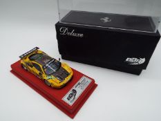 BBR Models - an extremely rare 1:43 scale DeLuxe model yellow and black Ferrari,