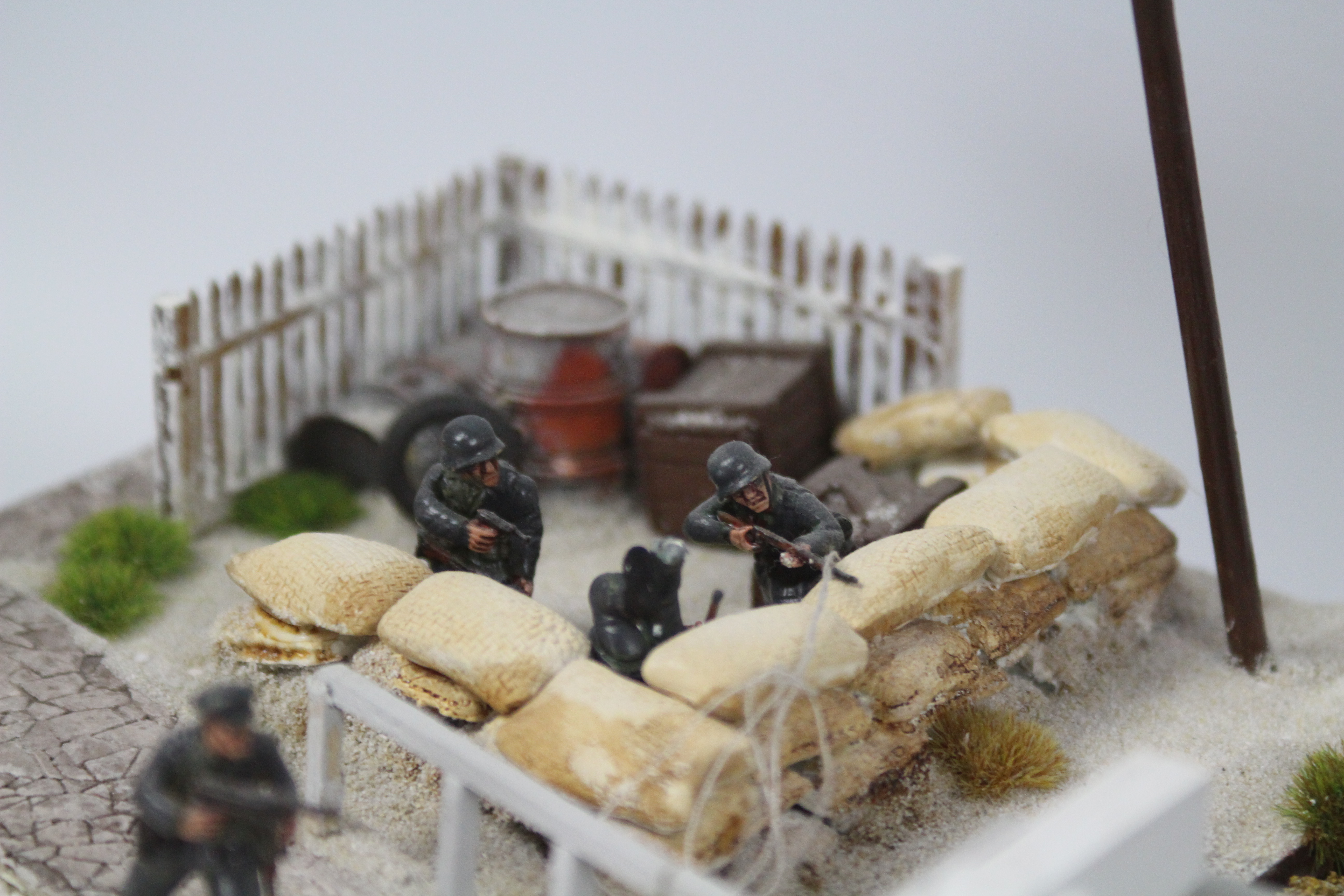 War Diorama - A war diorama set on a German river with a draw bridge. - Image 8 of 10